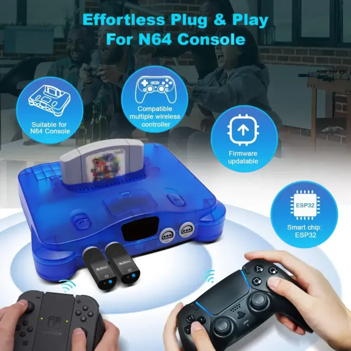 Adaptador Blueretro 1 Mando Bluetooth Nintendo64 Servitae - Imagen 5