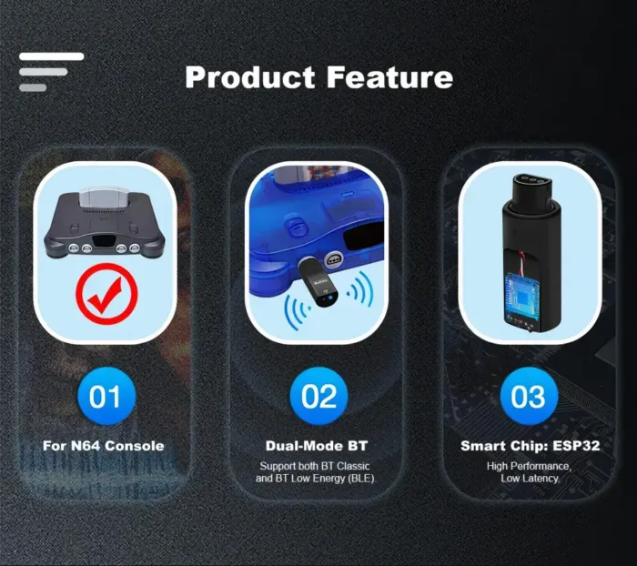 Adaptador Blueretro 1 Mando Bluetooth Nintendo64 Servitae - Imagen 6