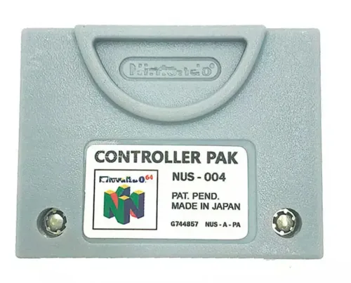 Tarjeta de memoria de 256 KB (controlador Pak) para consolas N64