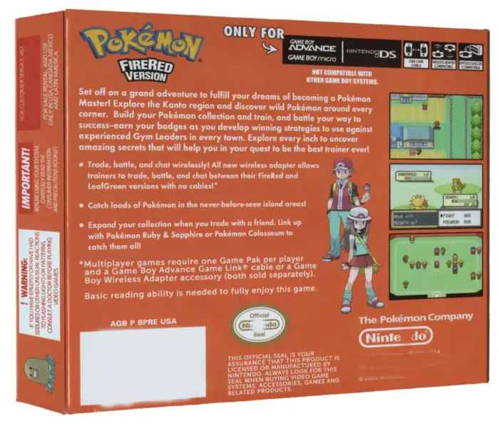 Pokémon Fire Red Gba Juego Físico En Caja Con Protección - Imagen 6