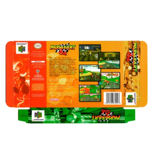 Caja y manual Mario kart 64