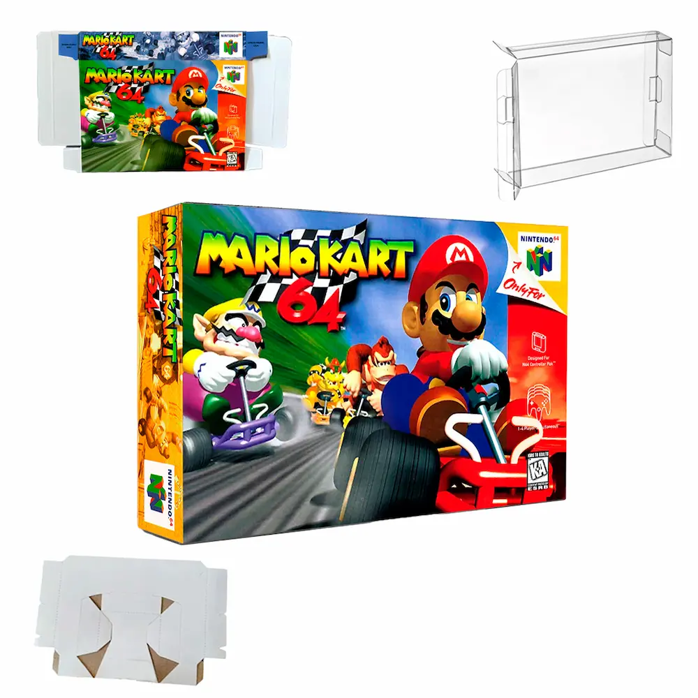Caja y manual Mario kart 64