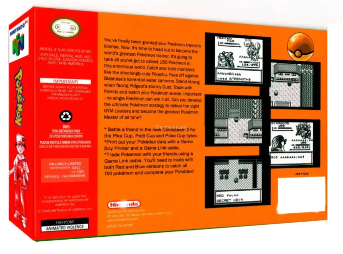 Revive La Emoción Con Pokémon Green Version Para Nintendo 64 - Image 3