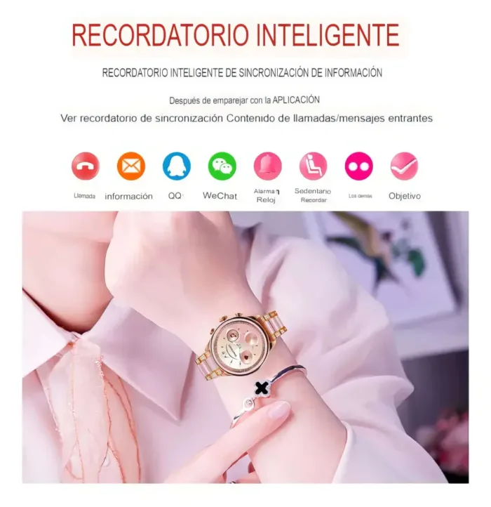 Smartwatch Mujer Elegante Gen 11 Carga Inalámbrica Deportivo - Image 5