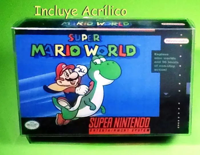 Super Mario World En Caja Snes Nuevo Sellado Con Acrílico - Image 5