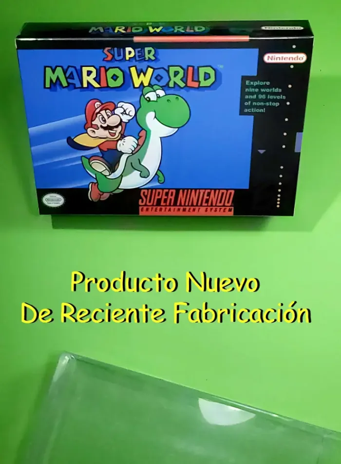 Super Mario World En Caja Snes Nuevo Sellado Con Acrílico - Image 6