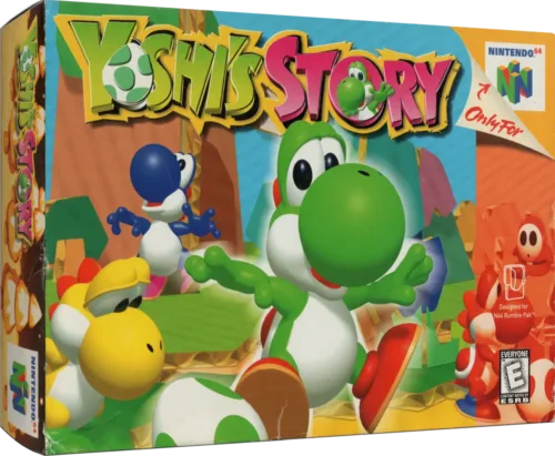 Yoshi Story en caja para nintendo 64