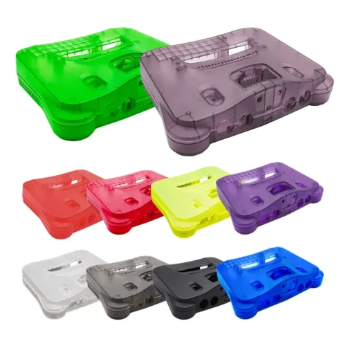 N64 Personalizado Cambia Tu Carcasa Transparente Con Estilo