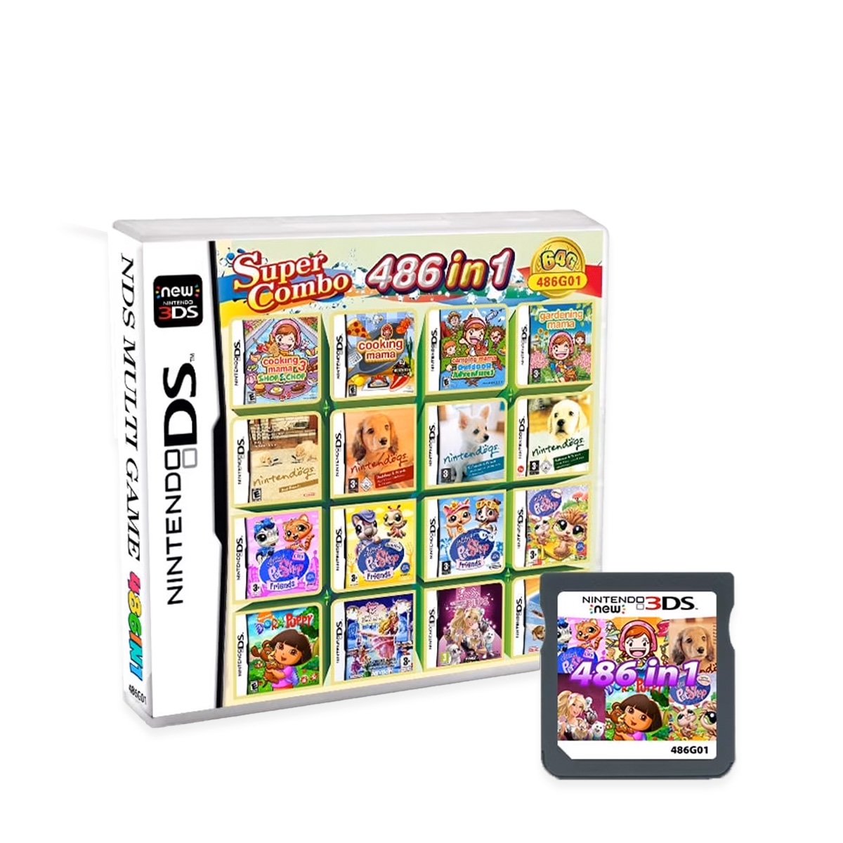 Juegos Nintendo 486 En 1 Para Nd-s Nd-sl 2d-s 3d-s Nd-si - Imagen 2