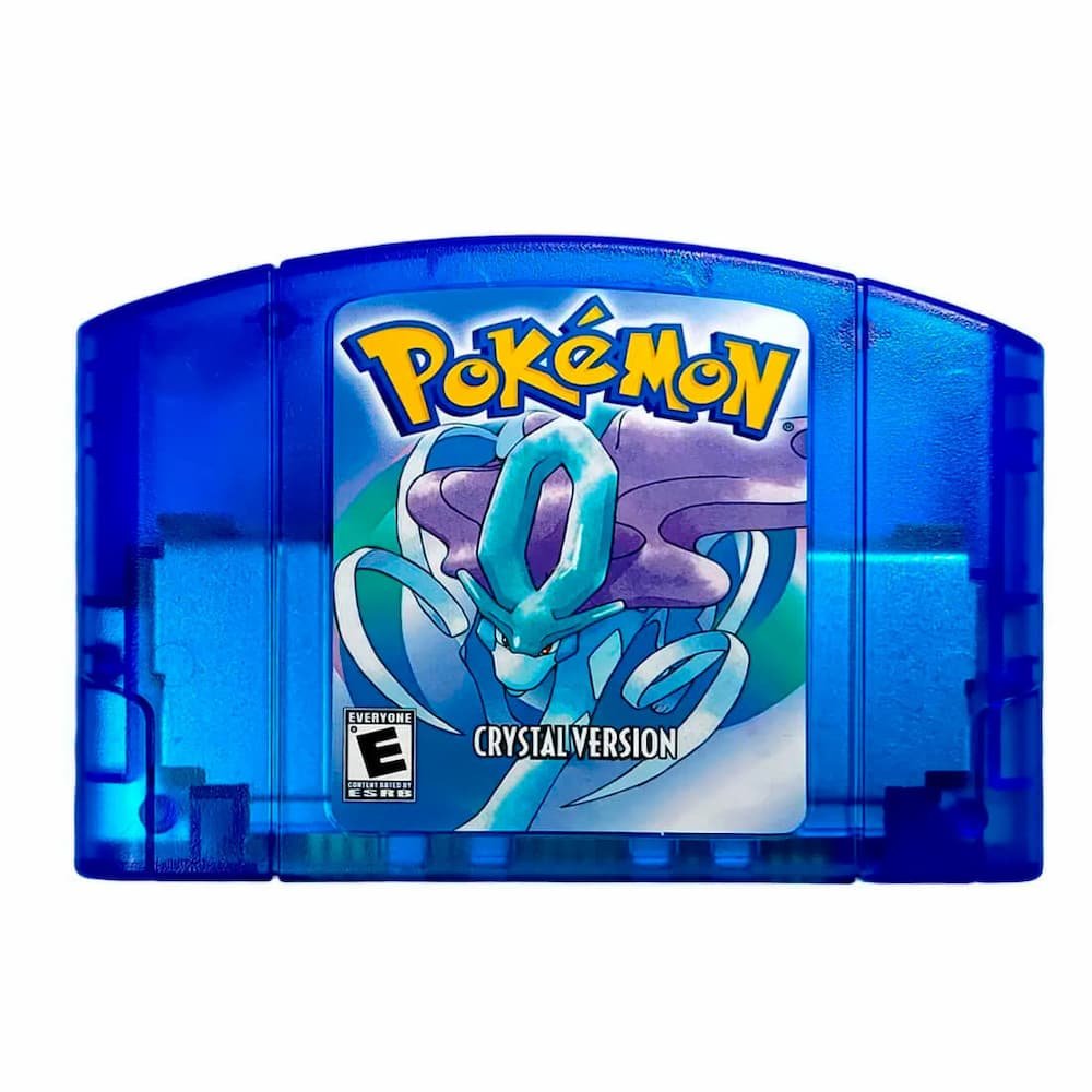 Cartucho Pokemon versión cristal para N64