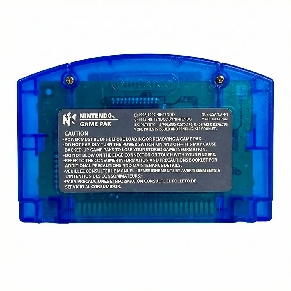 Cartucho Pokemon versión cristal para N64