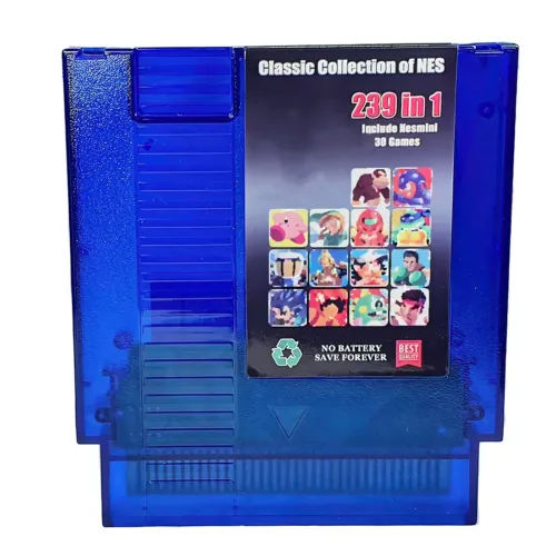 Colección de juegos 8 bit Nes Azul