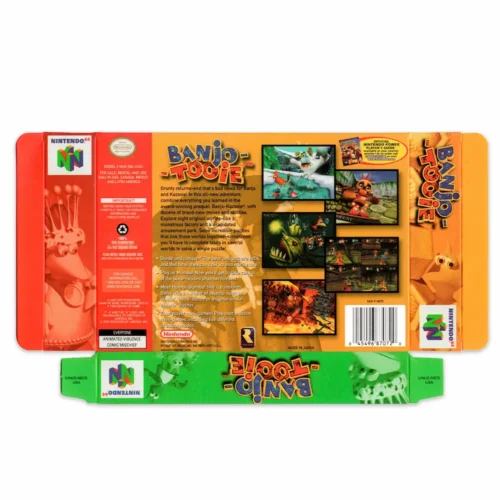 Caja y manual Banjo Tooie N64