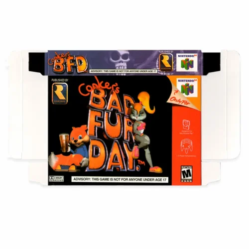 Caja y Manual para cartucho Conker Bad Fur Day N64