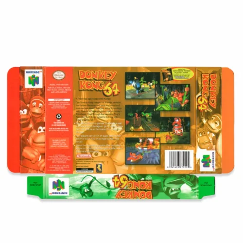 Caja y manual Donkey Kong N64