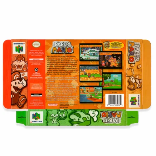 Accesorios Caja y manual paper mario N64
