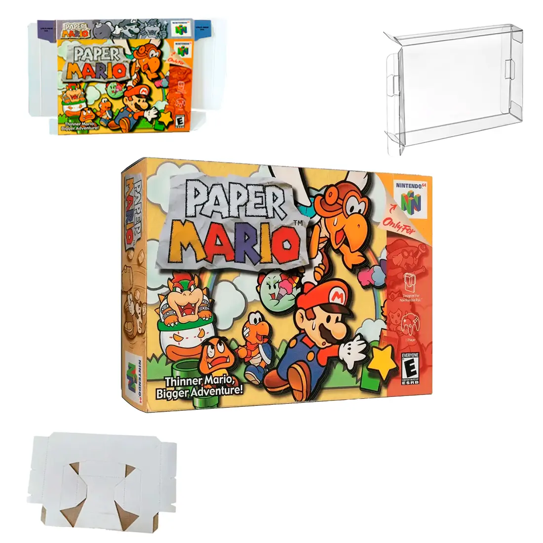 Accesorios Caja y manual paper mario N64