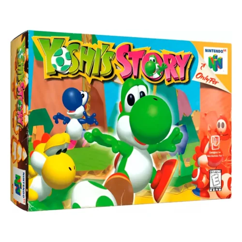 Yoshi Story Juego completo con Caja y mnaual para N64