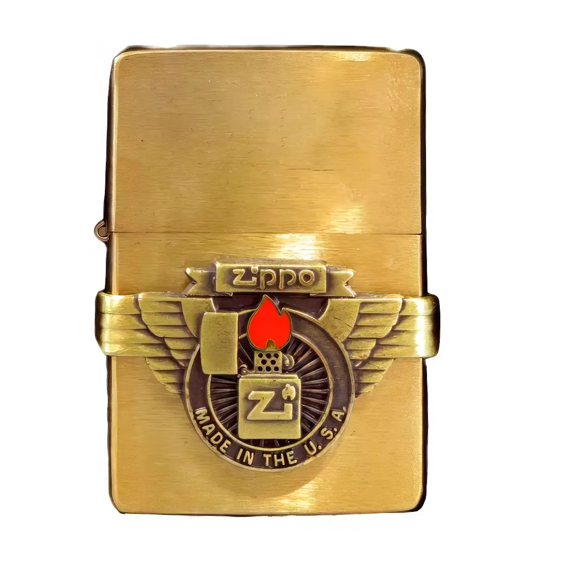 Zippo 1999 Brass Brushed Vintage