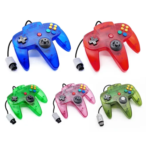 Control Joystick Para Nintendo 64 Varios Colores Servitae Verde Transparente