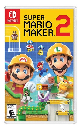 Portada oficial del juego Super Mario Maker 2 para Nintendo Switch en formato físico