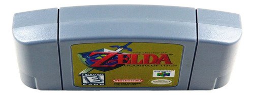 Caja original y cartucho de Zelda Ocarina of Time para Nintendo 64 en versión traducida al portugués brasileño