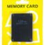 Tarjeta de memoria Bitfunx 128MB compatible con PlayStation 2 mostrando diseño frontal y conectores