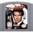 Cartucho original de GoldenEye 007 para Nintendo 64 en español, mostrando el diseño frontal clásico del juego