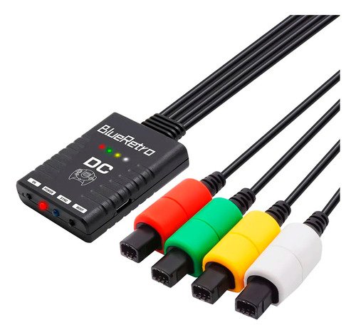 Adaptador Bluetooth Servitae para consola SEGA Dreamcast que permite conexión inalámbrica de hasta 4 mandos simultáneamente