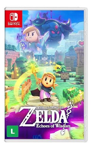 Portada del juego The Legend of Zelda Echoes of Wisdom para Nintendo Switch con Zelda como protagonista