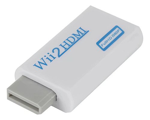 Adaptador Wii a HDMI 1080p que permite conectar consolas antiguas a televisores modernos con entrada HDMI