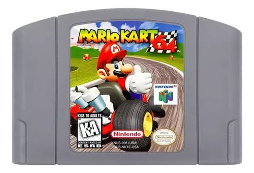Juego Mario Kart 64 en español para consola Nintendo 64, producto físico original ideal para coleccionistas