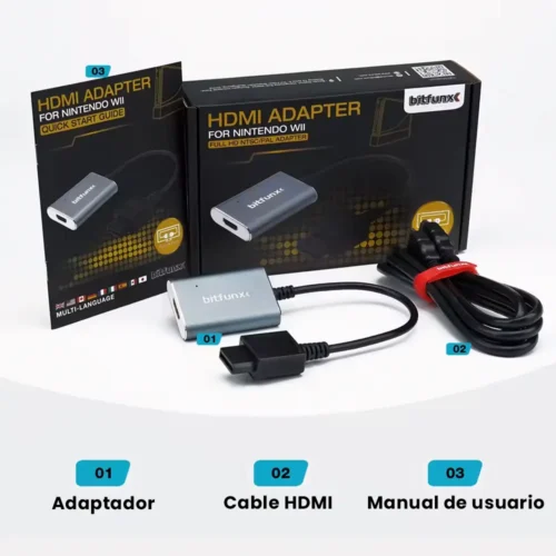 Adaptador Inalambrico HDMI, compatible con consolas Wii