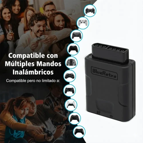 Adaptador Inalámbrico BlueRetro 1 mando para SNES