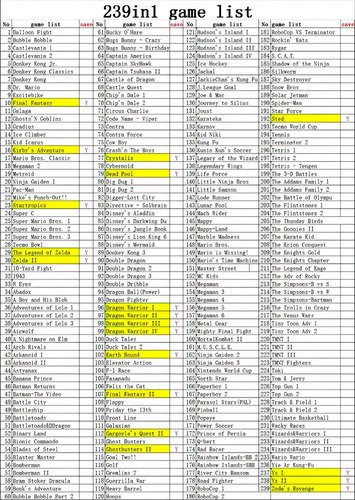 Cartucho NES 150 en 1 mostrando portada de juegos clásicos como Super Mario Bros, Zelda y otros títulos retro de 8 bits