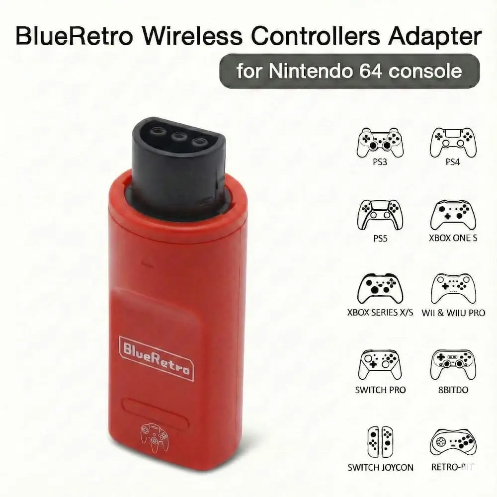 Adaptador Inalambrico Blueretro 1 mando Nintendo 64