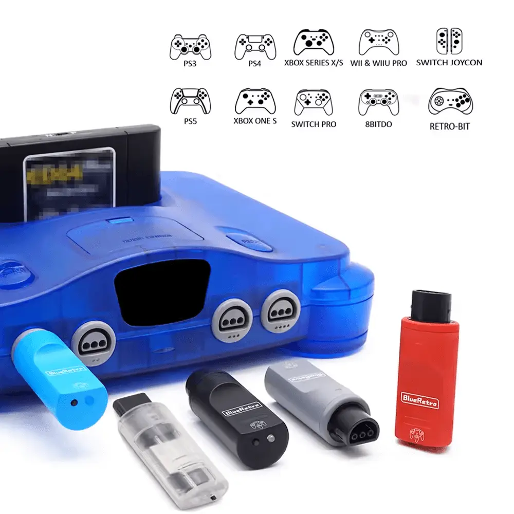 Adaptador Inalambrico Blueretro 1 mando Nintendo 64
