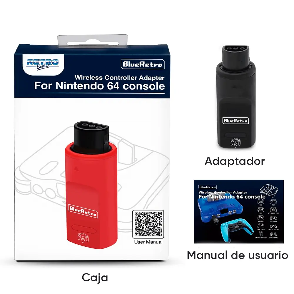 Adaptador Blueretro 1 Mando Bluetooth Nintendo64 Servitae - Imagen 5