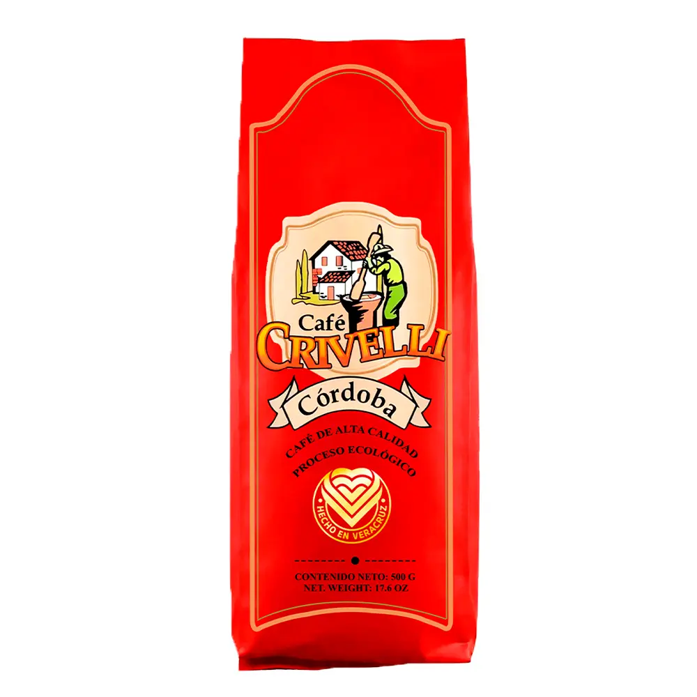 Café molido Crivelli Cordoba en presentación de 500g