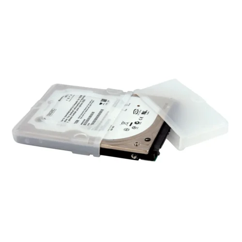 Funda protectora StarTech para disco duro portátil de 2.5 pulgadas con tapa de seguridad, ideal para transporte y almacenamiento
