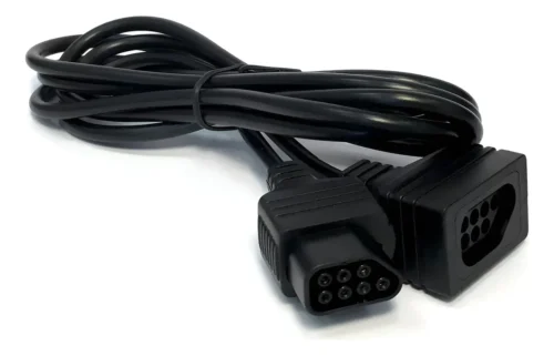 Extensión de cable para control de Nintendo que permite jugar a mayor distancia del televisor, ideal para mayor comodidad al jugar videojuegos