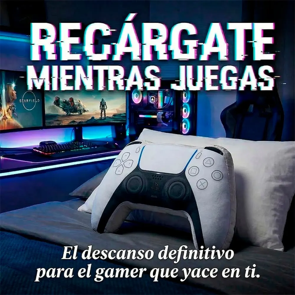 Cojín PS5 Xl Control 75x57 cm Microfibra de Colección - Imagen 6