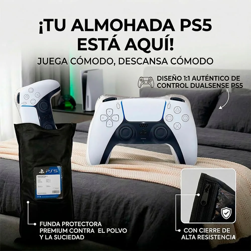 Cojín PS5 Xl Control 75x57 cm Microfibra de Colección - Imagen 3