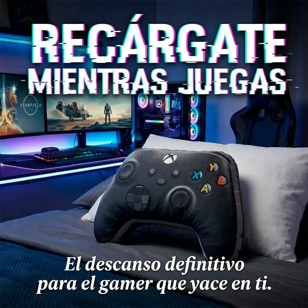 Cojín Xbox Xl Control 75x57 cm Microfibra de Colección - Imagen 6