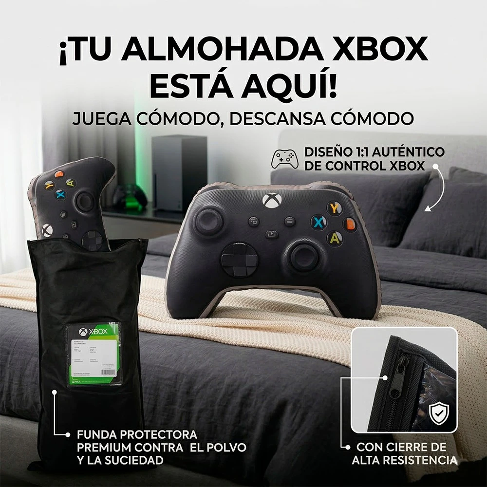 Cojín Xbox Xl Control 75x57 cm Microfibra de Colección - Imagen 4