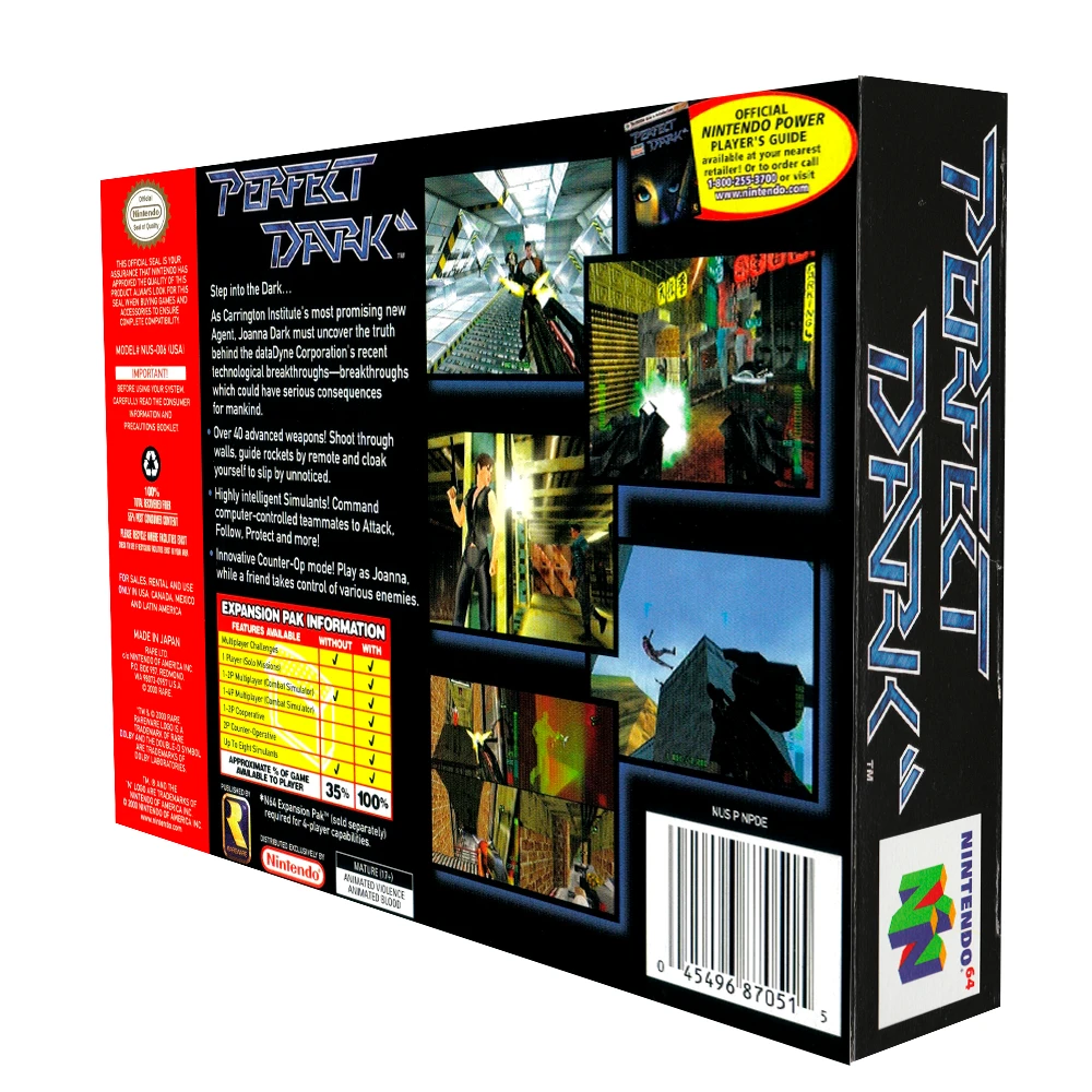 Protector Juegos Retro Caja De Plástico Laminado Perfect Dark - Imagen 2