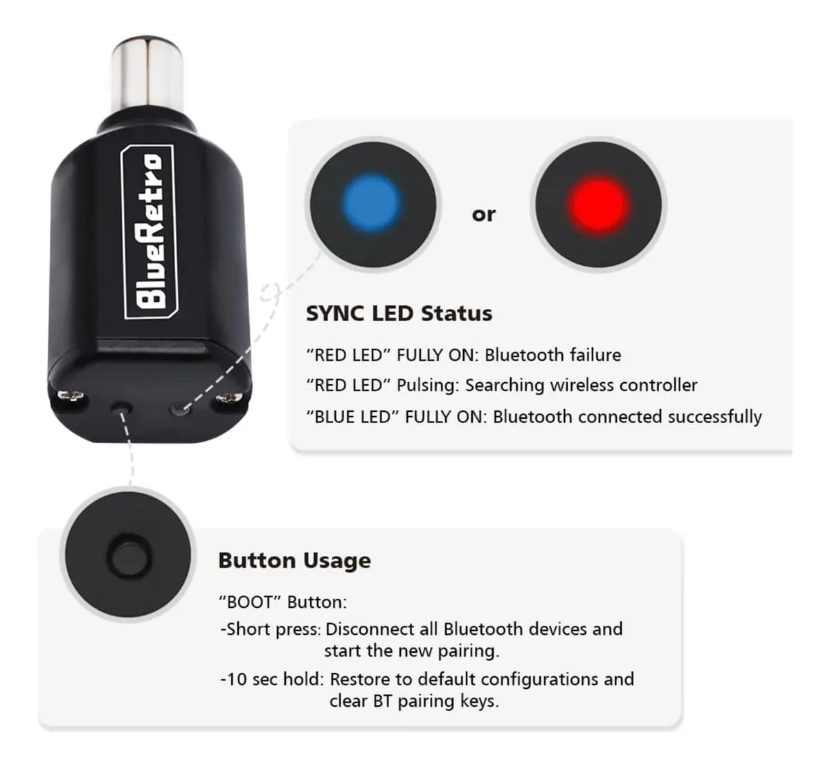 Adaptador 1 Mando Inalámbrico Bluetooth Bitfunx Gamecube - Imagen 3
